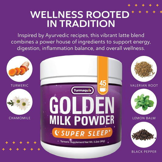 3.2 Ounce Organic Golden Milk Turmeric Powder – Immune Support Superfood Blend With Ginger, Black Pepper, Curcumin, Cinnamon, Cardamom, Vitamins C, D, B6, B12, And Zinc