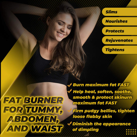 Hot Cream Cellulite Treatment For Firming, Tightening, Slimming Belly – Topical Fat Burner Thermogenic Heat Rub For Stomach, Abs, Thighs, Legs, Butt – Heating Ointment Tingle Lotion