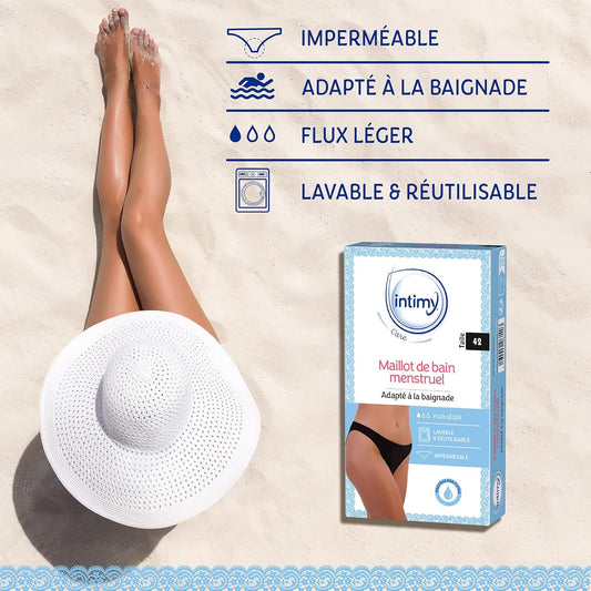 Intimy Care Menstrual Swimming Trunks, Size 42, Suitable For Bathing, Leakage Protection, Waterproof, Washable And Reusable