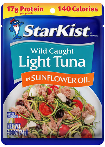 Starkist Chunk Light Tuna In Sunflower Oil, 2.6 Oz(Pack Of 24)