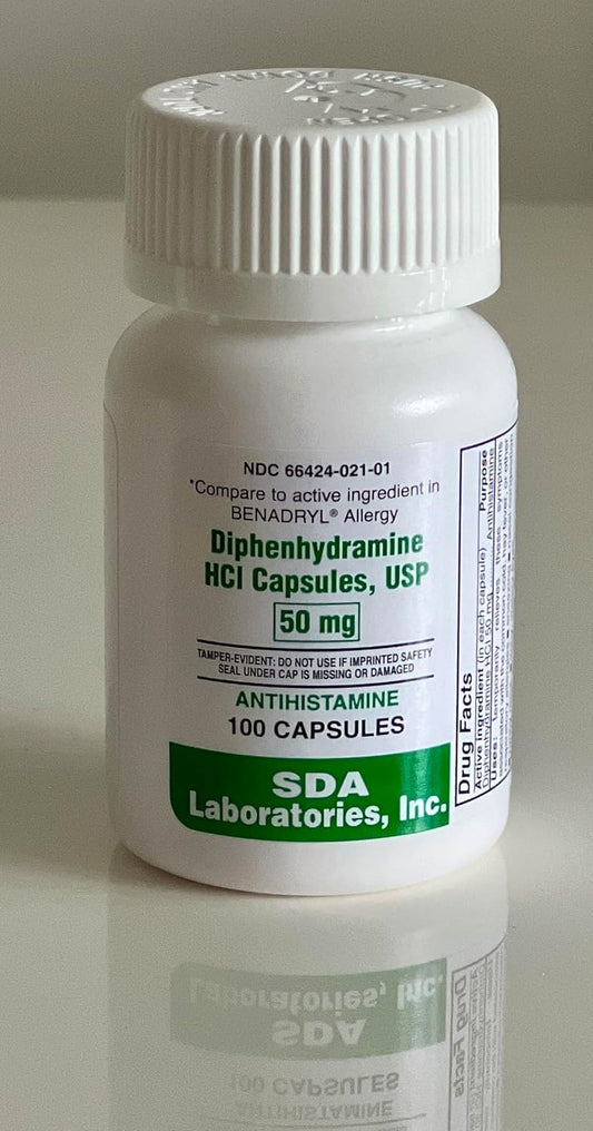 Sda Laboratories Diphenhydramine, 50Mg, 100Ct