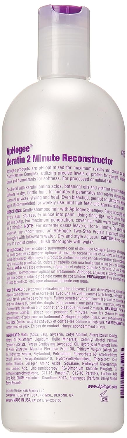 Aphogee Intensive 2 Minute Keratin Reconstructor (16 Oz)