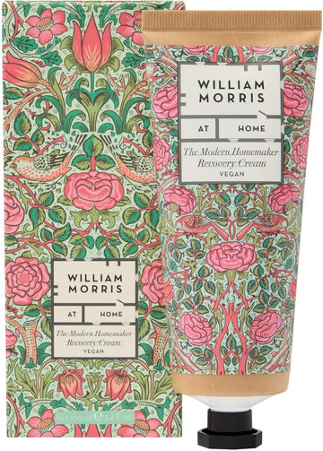 William Morris At Home Hand Recovery Cream 100Ml, Scents Of Wild Flowers And Citronella, Shea Butter, Beauty Gift For Her, Travel Size Hand Moisturiser, Cruelty Fand Vegan Friendly