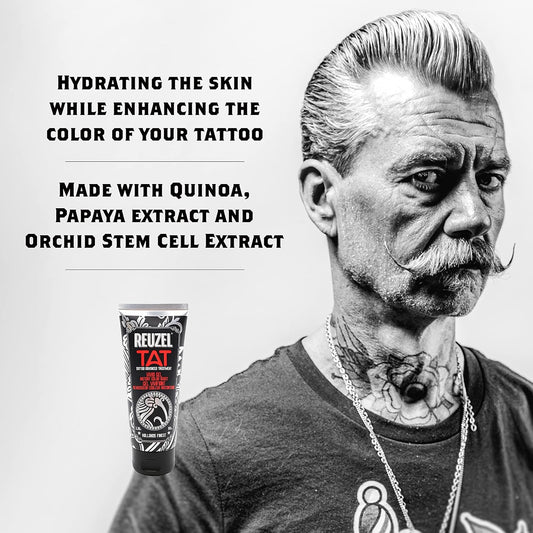 Reuzel Vivid Gel, Color Enhancement Revives Tattoos, Moisturizes, Soothes, Vegan Formula And Natural Ingredients, Petroleum Free, 3.38 Oz