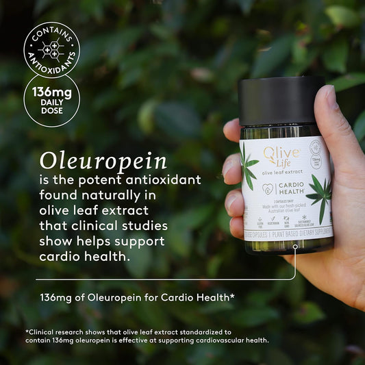 Comvita Olive Life Olive Leaf Extract (120 Capsules) | High Strength Oleuropein & Polyphenols