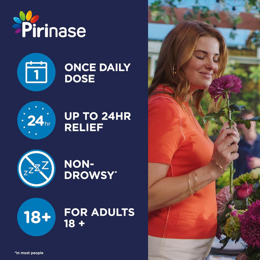 Pirinase Nasal Spray, Hayfever Relief For Adults, Once A Day Dose, 60 Sprays