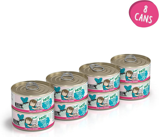 Weruva B.F.F. Play - Best Feline Friend PatƩ Lovers, Aw Yeah!, Tuna & Turkey T.T.Y.L. With Tuna & Turkey, 5.5Oz Can (Pack Of 8)