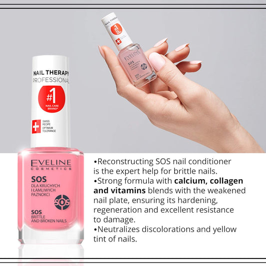 Eveline Cosmetics Sos Brittle And Broken Nail Treatment Multivitamin