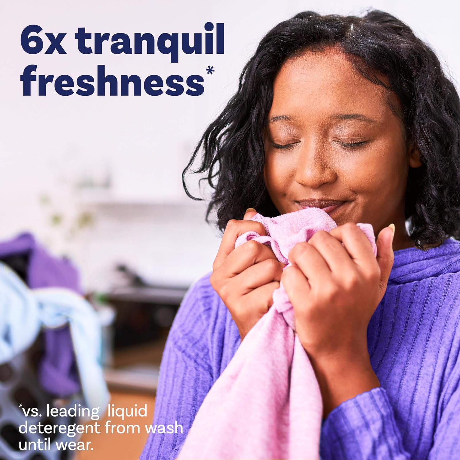 Downy Infusions Laundry Scent Booster Beads For Washer, Calm, Lavender & Vanilla Bean, 10 Oz (Pack Of 4)