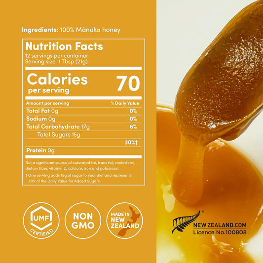 Me Today Manuka Honey Umf 5+/Mgo 83+, Raw & Unpasteurized From New Zealand, Certified Authentic Honey For Daily Wellness, 4.4Oz