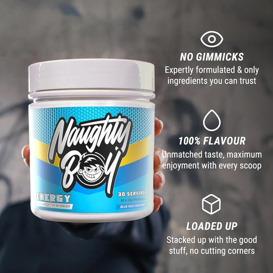 Naughty Boy High Energy Pre Workout Powder With Beta Alanine, Citrulline & Caffeine Supplements For Men & Women Clinically Dosed Energy Drink- 390G/30 Servings (Pineapple Crush)