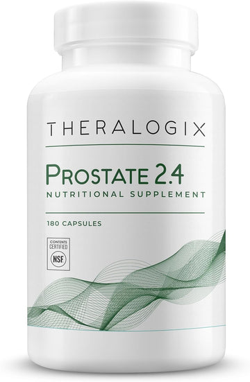 Theralogix Prostate 2.4 Nutritional Supplement - 90-Day Supply - Prostate Health For Men - Supports Healthy Prostate Tissue - Lycopene, Vitamin D3, Selenium & Vitamin E - Nsf Certified - 180 Capsules