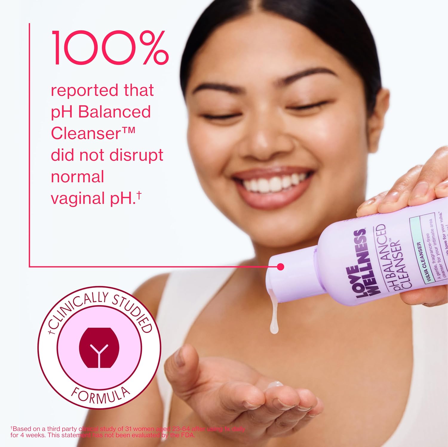 Love Wellness Ph Balancing Cleanser | Feminine Vulva Wash For Intimate Health & Hygiene | Fragrance-Free, Non-Irritating & Ph Matched | With Aloe Vera & Calendula For Sensitive Skin | 10 Fl Oz : Health & Household