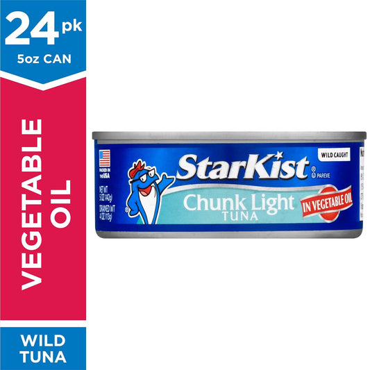 Starkist Chunk Light Tuna In Oil - 5 Ounce (Pack Of 12)