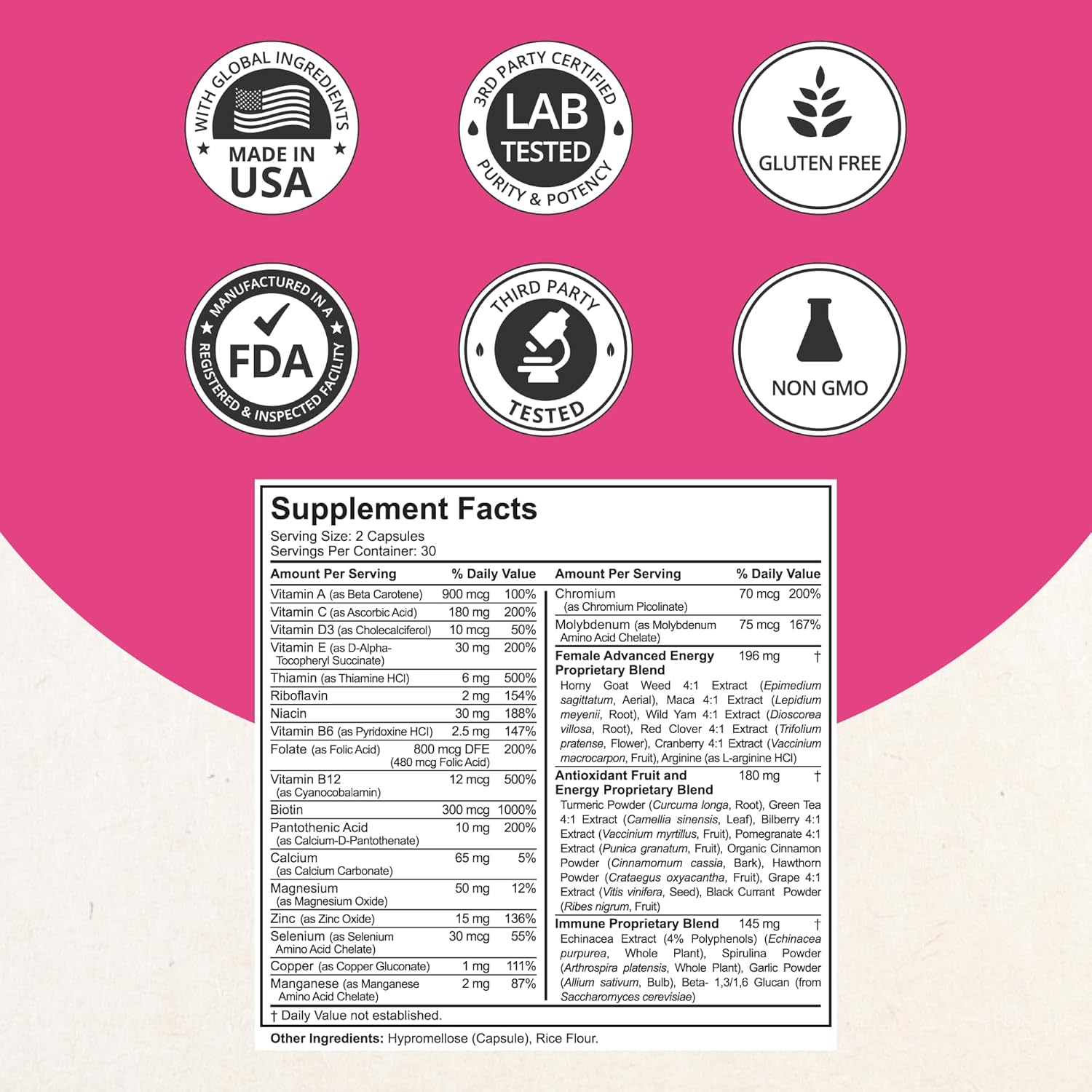 Multivitamin For Men With 38 Key Nutrients, B Complex, D3, A, C, Zinc, Magnesium, Calcium, Asian Ginseng, Ashwagandha, Turmeric For Bones, Muscle, Immunity | 60 Vegan Capsules | 1 Month Supply : Health & Household
