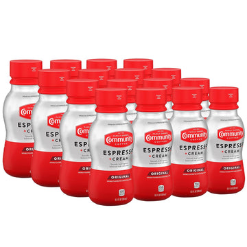 Community Coffee Espresso + Cream Original Ready To Drink 8.5 Fl Ounce Bottle (Pack Of 16)