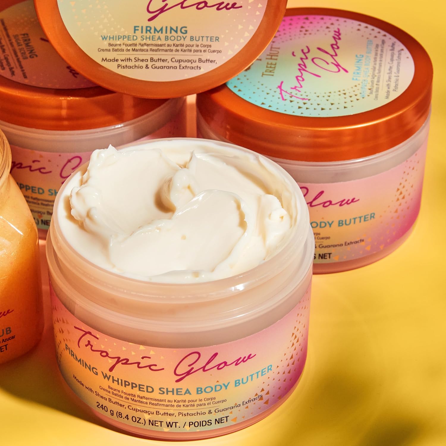 Tree Hut Tropic Glow Whipped Body Butter, Warm Scent With Almond, Golden Amber, And Australian Sandalwood, Long-Lasting Hydration For Soft, Glowing Skin, 8.4 Oz : Beauty & Personal Care