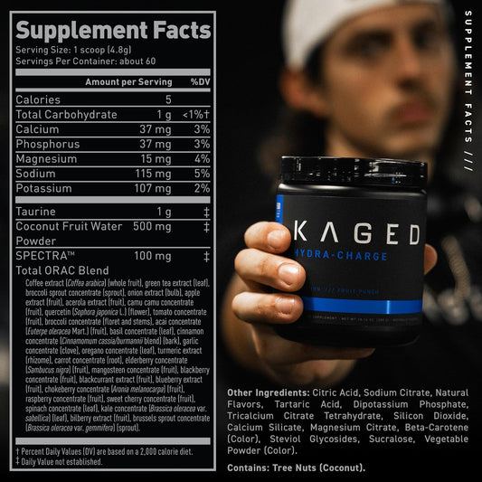 Kaged Electrolyte Hydration Powder | Orange Mango | Sports Drink For M