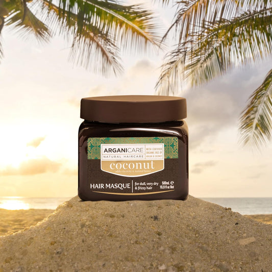 Arganicare | Coco Range | Nourishing Repair Mask | With Organic Coconut | Promotes Growth | Anti-Dandruff & Anti-Breakage | High Hydration | Dry & Damaged Hair | 500Ml