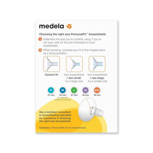 Medela Breast Pump Shields, Personalfit Breast Shields Size Extra Large, 30Mm, Breast Shields For Pumping And Easy Compatibility With Medela Breast Pumps