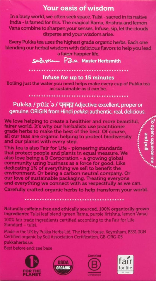 Pukka Organic Tulsi Clarity Tea, 20 Ct