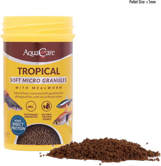 Aquacare Micro Pellet Fish Food Complete And Varied Food For Fry Or Small Tropical Fish