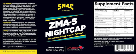Zma®-5 Nightcap Rapid Recovery Sleep Supplement Drink Mix With 5-Htp - Zinc & Magnesium Support A Healthy Immune System, 450 Grams