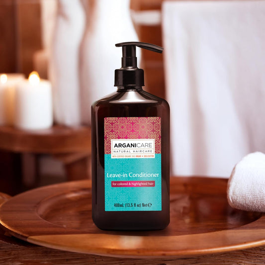Arganicare | Argan Range | Leave-On Protective Moisturizing Care | With Organic Argan Oil | Colored Hair | Restores Vitality | Enhance Color | Brings Flexibility And Shine | 400Ml