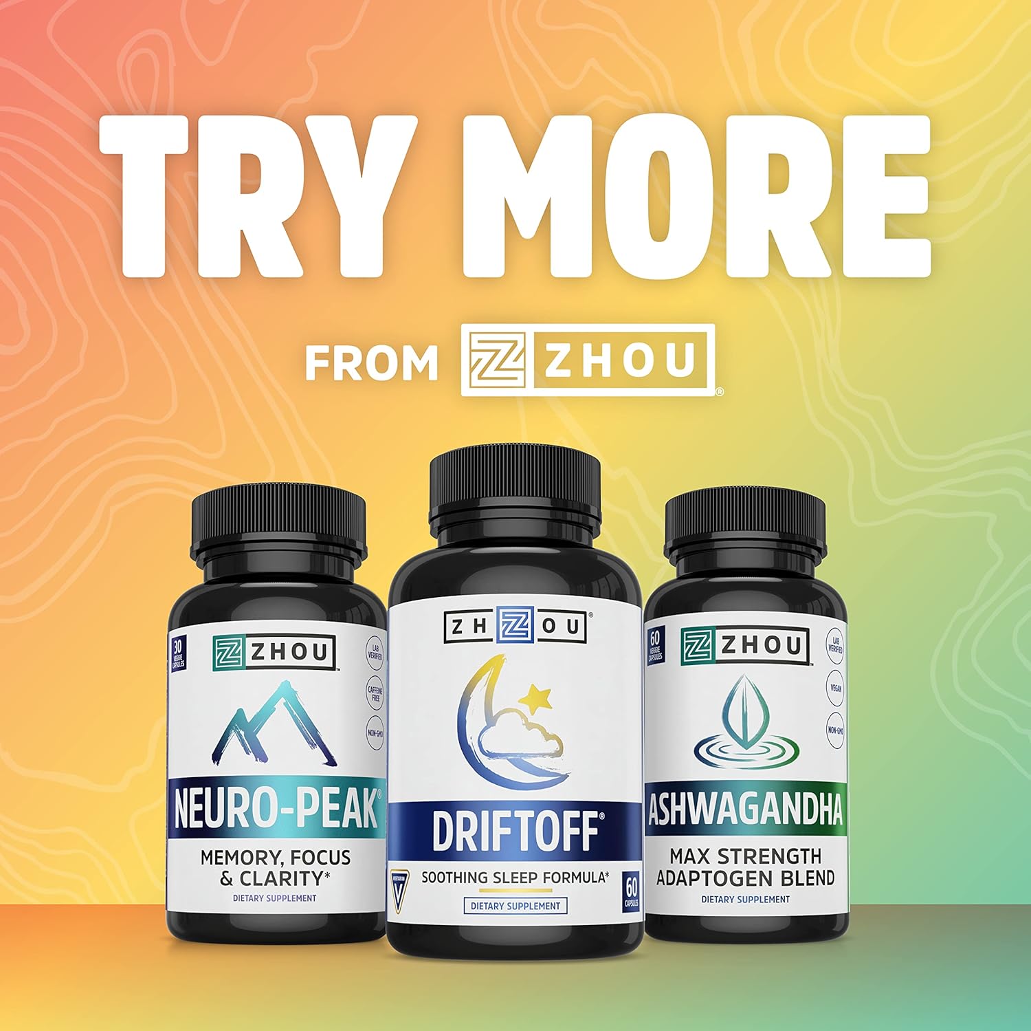 Zhou Nutrition Fish Oil, Max Strength Omega 3 Fish Oil, 1250 mg with EPA and DHA, Purified, Sustainably Sourced Fish Oil, Heart, Joint and Brain Health, Burpless Softgels, 120 Servings : Health & Household