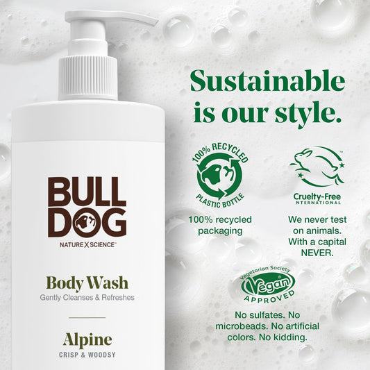 Bulldog Mens Skincare And Grooming Body Wash, Coastline, 16.9 Fluid Ounce