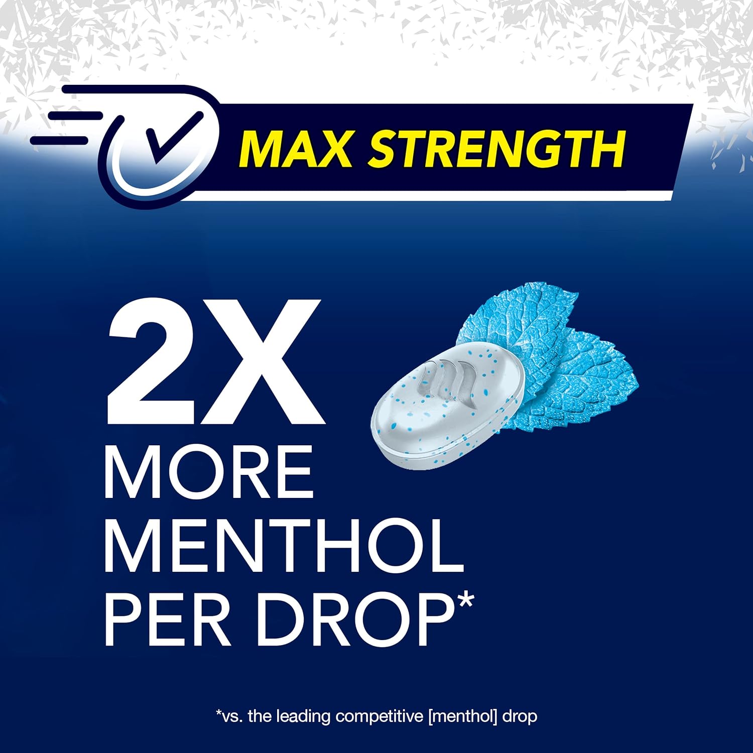 Vicks VapoCOOL Max Strength Sore Throat Drops, Fast Relief, Soothes Pain from Cough, Menthol, Winterfrost - 225ct