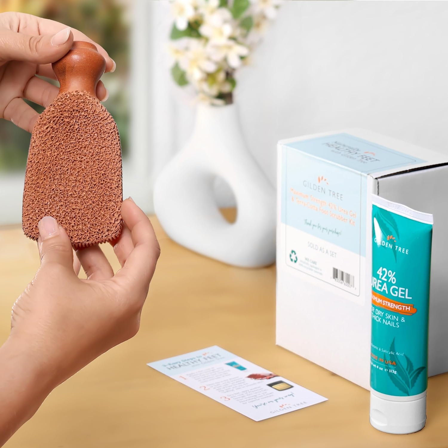 Callus Remover Gel + Foot Scrubber Kit - Pedicure Tools for Dry Cracked Heels : Beauty & Personal Care