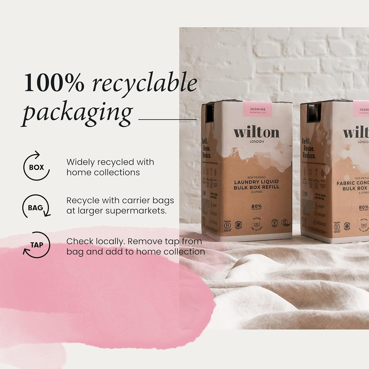 Wilton London Cedarwood Laundry Liquid Refill - 112 Washes - Non-Bio - Plant-based - Biodegradable Detergent - 100% Recylable - Less Plastic - Essential Oils - Make in UK - 4L : Amazon.co.uk: Grocery