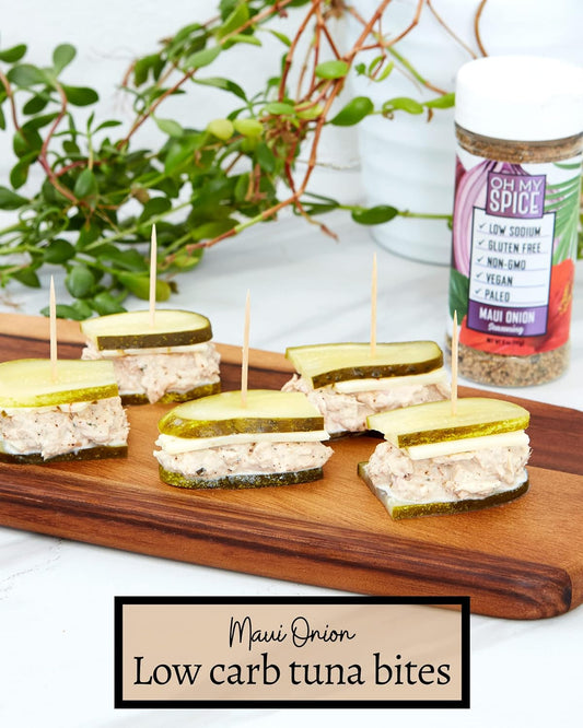 Seafood Seasoning Bundle | Everything, Maui Onion, Lemon Pepper Dill | Low Sodium Keto Seasoning By Oh My Spice | 0 Calories, 0 Carbs, No Msg | Gourmet Healthy Seasonings For Cooking