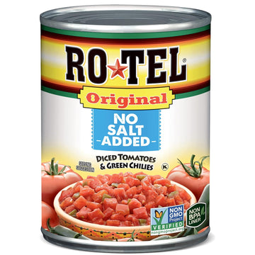 Ro-Tel Original No Salt Added Diced Tomatoes And Green Chilies, 10 Oz