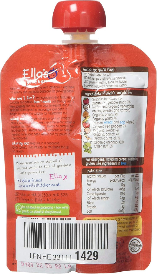 Ellas Kitchen Tomato-Y Pasta Stage 2 130G