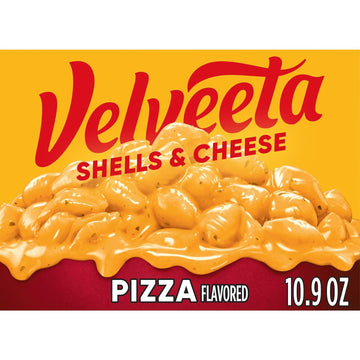 Velveeta Pizza Flavored Shells & Cheese With Shell Pasta, Cheese Sauce And Seasoning, 10.9 Oz Box