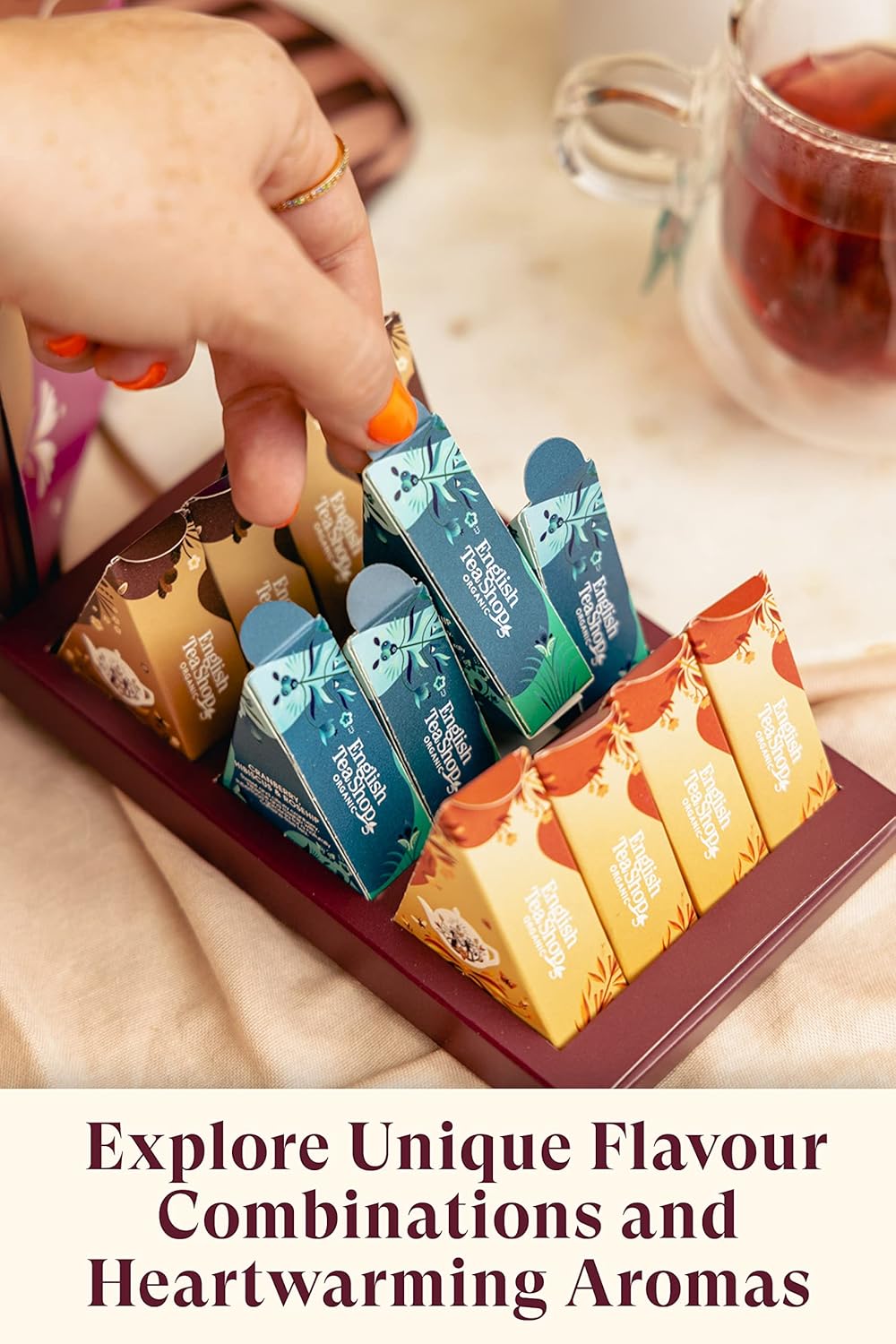 English Tea Shop Organic Super Goodness Collection - 12 Loose Leaf Pyramid Tea Bags : Amazon.co.uk: Grocery