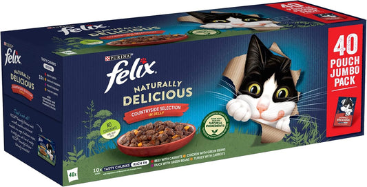 Felix Naturally Delicious Countryside Selection Wet Cat Food 40X80G7613038269207