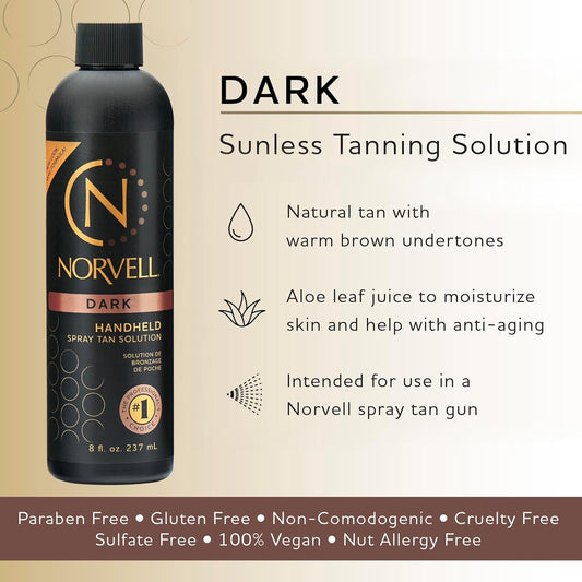 Norvell Premium Sunless Tanning Solution - Dark, 8 Fl.Oz