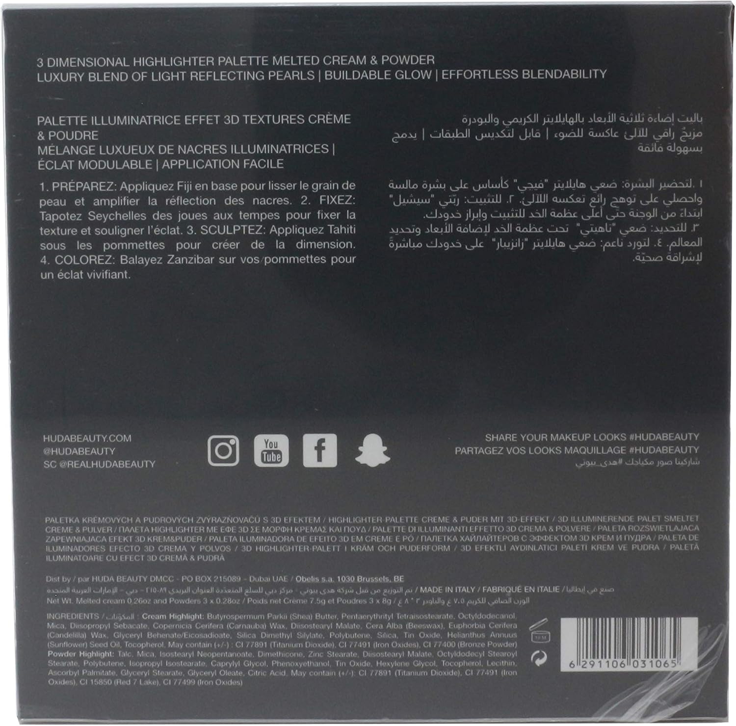 Huda Beauty 3D Highlight Palette The Golden Sands Edition