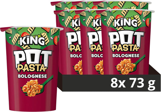 Pot Pasta Bolognese Instant Hot Snack Pot From The Nation'S Favourite Instant Noodle Brand* Quick Pasta Pot For When You Need Filling Up 8X 73 G