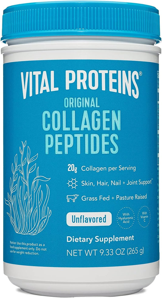 Vital Proteins Collagen Peptides Powder, 9.33 Oz Unflavored + 11.5 Oz Vanilla