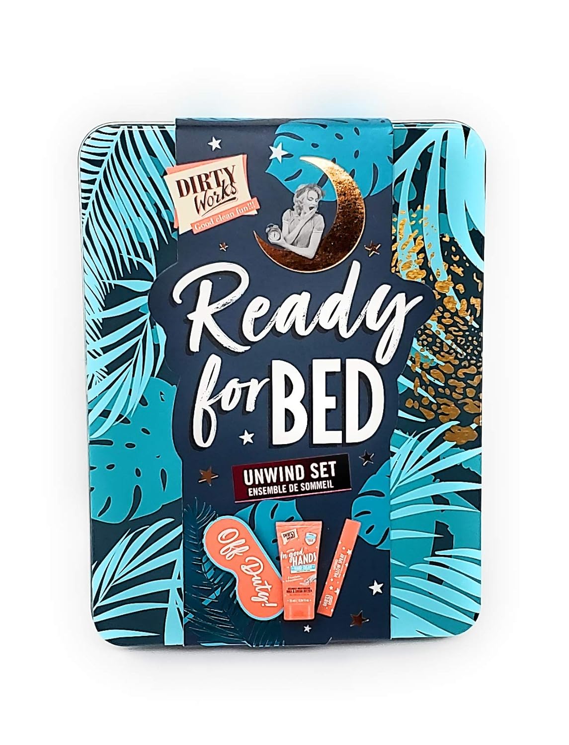 Dirty Works Ready For Bed Unwind Set,Hand Cream, Pillow Spray,& Sleep Mask : Beauty & Personal Care