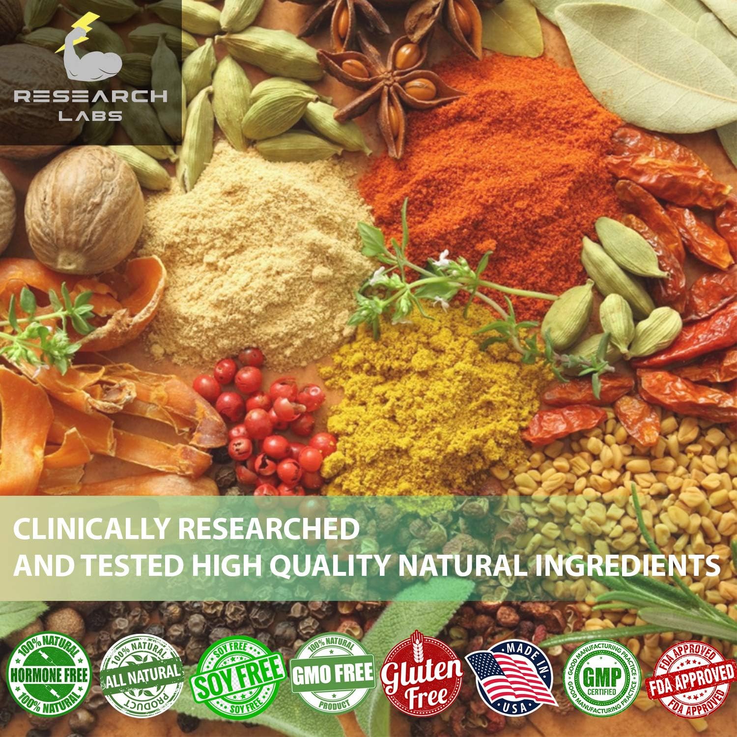 Research Labs - Premium Hemp Gummies 120 Count, 2 Fer 1 Ad. Advanced Formula With 500,000 Extract Blend. Natural - Helps Body Aches, Worriedness & To Feel Calm : Health & Household