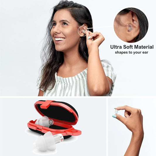 Alpine Partyplug Ear Plugs For Concerts – Noise Cancelling Ear Plugs For Party And Clubbing – 21Db Premium Hearing Protection Against Loud Sound & Party Music – 1 Pair Reusable Earplugs (Transparent)