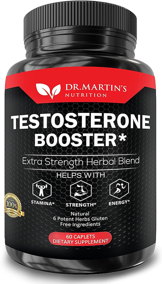 Extra Strength Testosterone Booster - Naturally Boost Your Stamina, Endurance, Strength & Energy For Men & Women - Burn Fat & Build Lean Muscle Mass Today