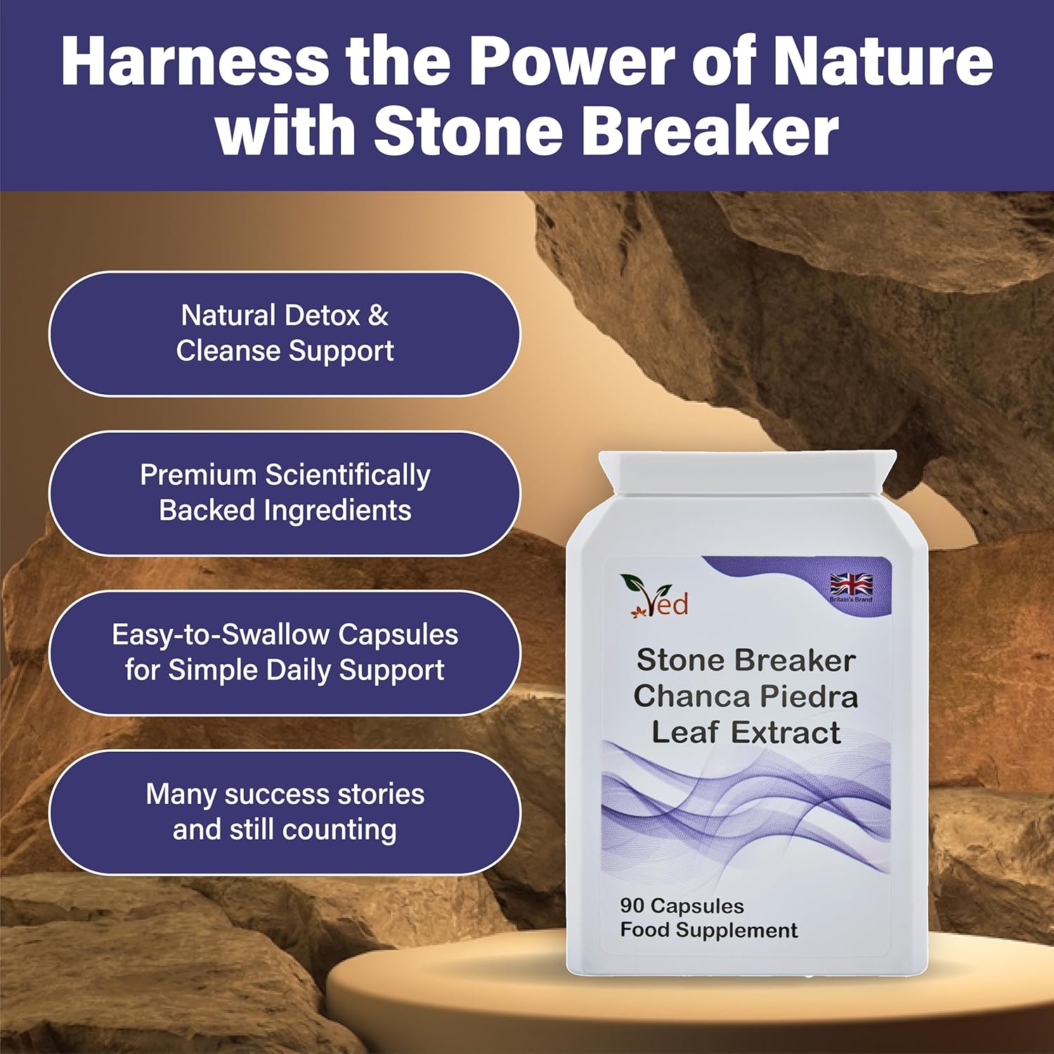 Ved Stone Breaker, Chanca Piedra Leaf Extract 1500 mg Kidney & Liver Support, Dissolve, Flush & Cleanse,90 Vegan Capsule (30 Days Supply) : Amazon.co.uk: Health & Personal Care