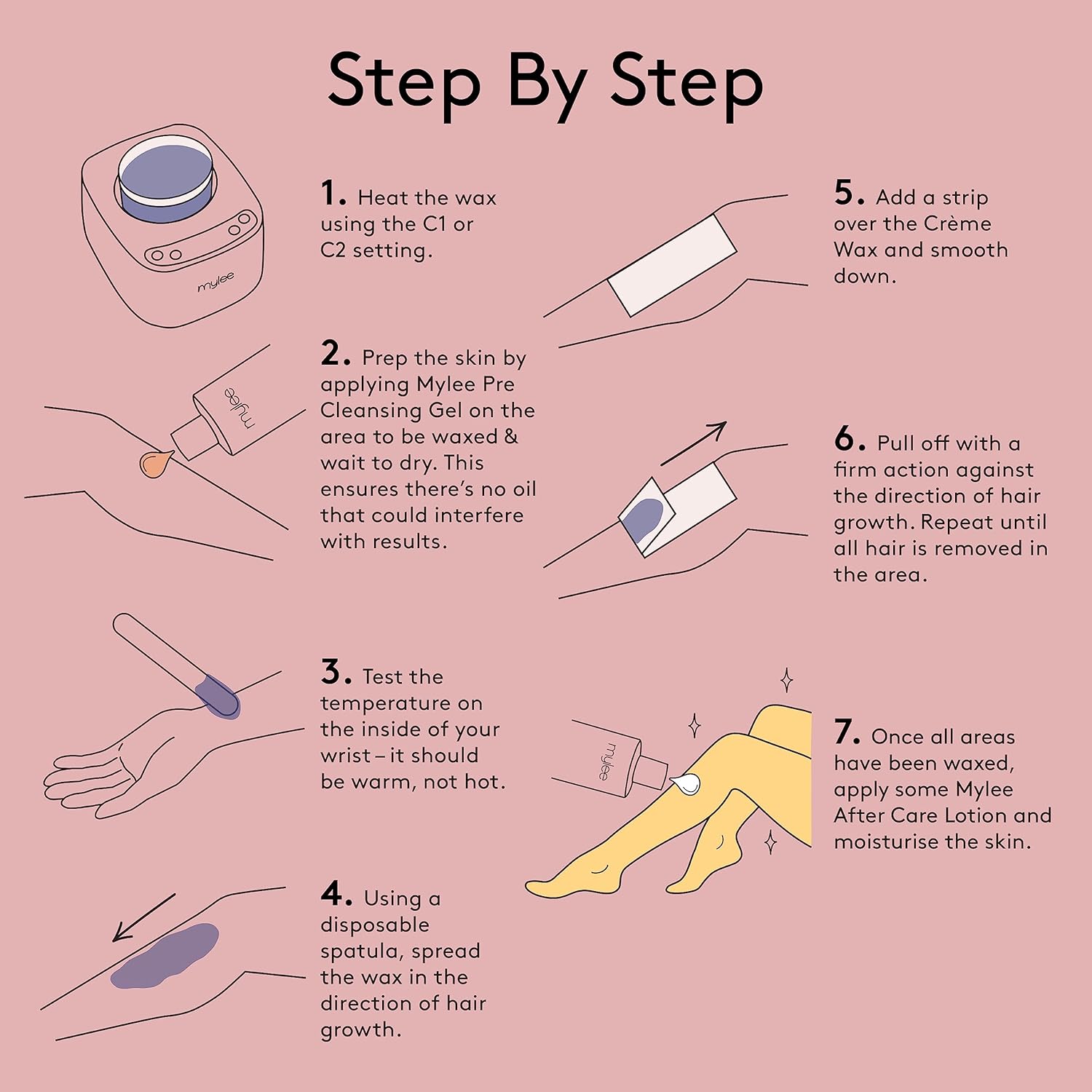 Mylee Lilac Soft Creme Wax for Sensitive Skin 450g, Wax Heater Friendly, Ideal for All Body Area Stubborn Coarse Hair Removal : Amazon.co.uk: Health & Personal Care