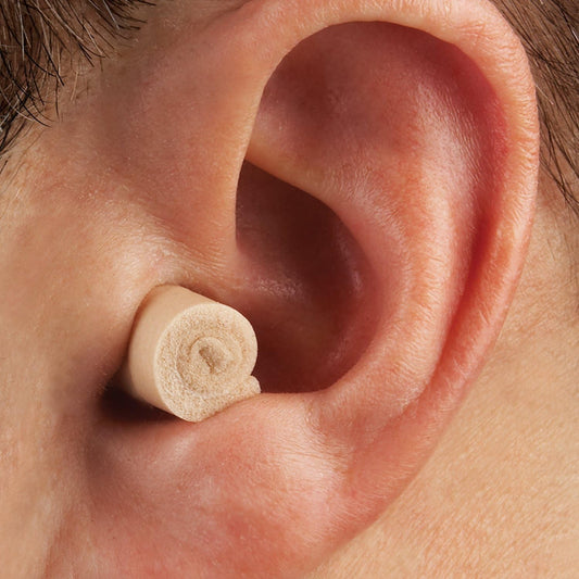 Mack'S Roll-Ups Wallet Ear Plugs, 4 Pair - Soft Foam Earplugs For Concerts, Sports Events, Nightclubs, Shooting And Power Tools Beige